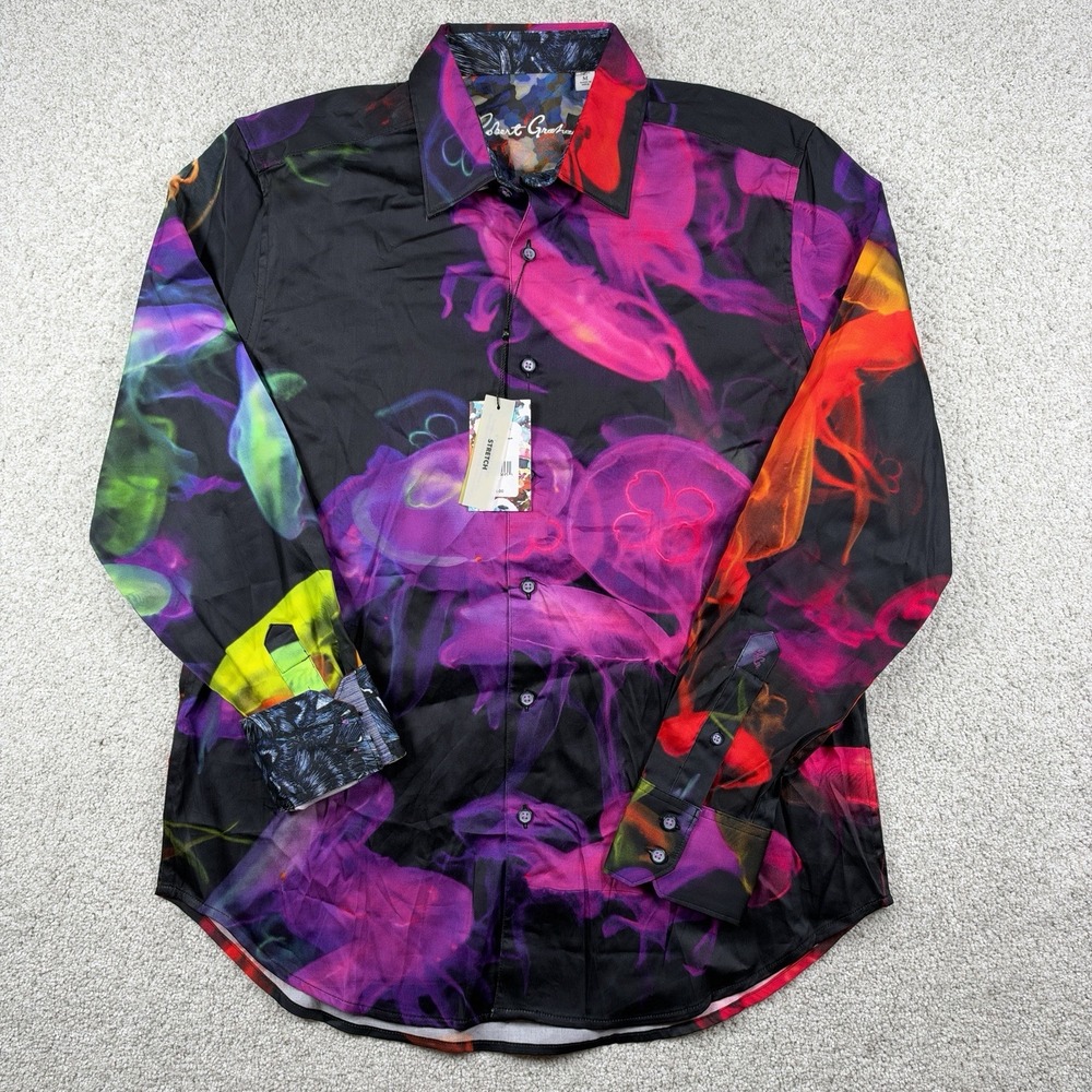 NEW Robert Graham- Jellies Print- Size Medium Men's Shirt